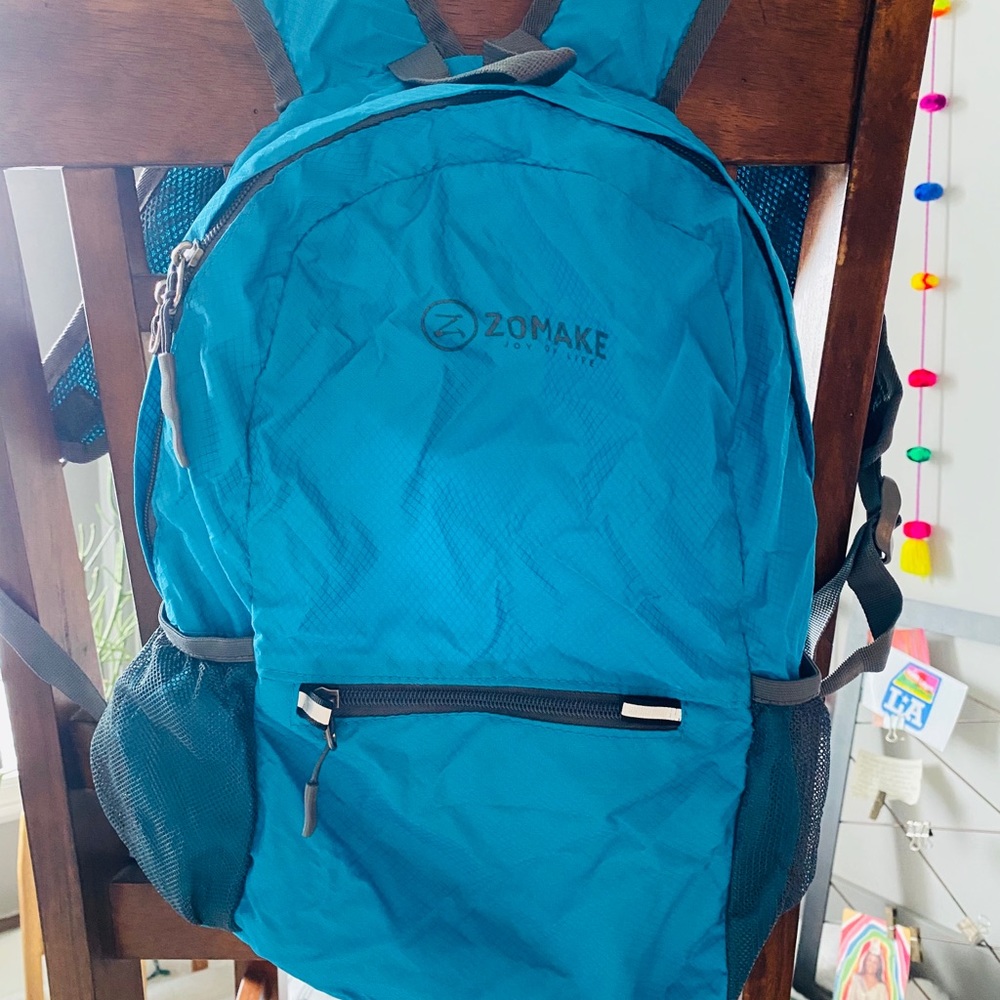 Packable travel backpack